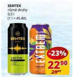 Flop Semtex různé druhy 0,5l nabídka