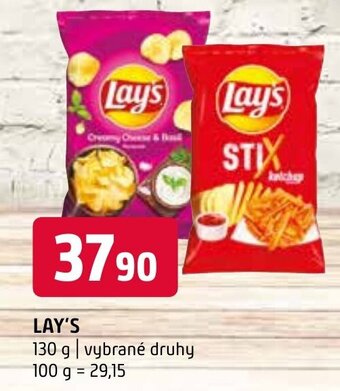 Terno LAY'S 130 g vybrané druhy nabídka