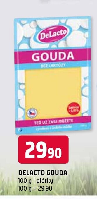 Terno DELACTO GOUDA 100 g plátky nabídka