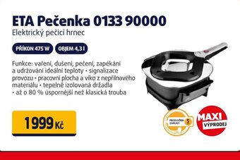 Datart ETA Pečenka 0133 90000 Elektrický pečicí hrnec nabídka