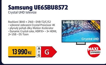 Datart Samsung UE65BU8572 Crystal UHD televize nabídka