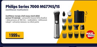 Datart Philips Series 7000 MG7745/15 Zastřihovač multifunkční nabídka