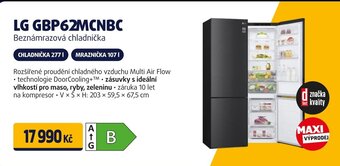 Datart LG GBP62MCNBC Beznámrazová chladnička nabídka