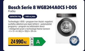 Bosch Serie 8 WGB244A0CS I-DOS Pračka