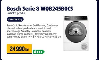 Datart Bosch Serie 8 WQB245BOCS Sušička prádla nabídka