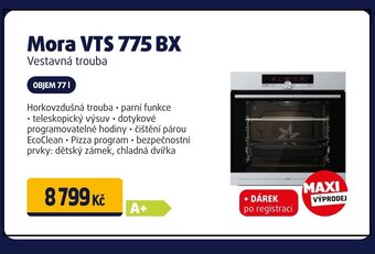 Datart Mora VTS 775 BX Vestavná trouba nabídka