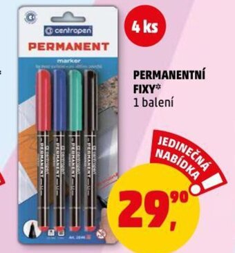 Penny Market PERMANENTNÍ FIXY* 1 balení nabídka
