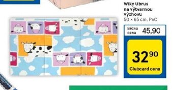 Tesco Wiky Ubrus na výtvarnou výchovu 50 x 65 cm. PVC nabídka