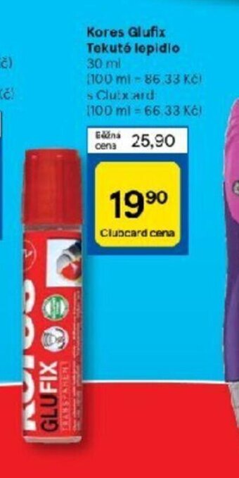 Tesco Kores Glufix Tekuté lepidlo 30 ml nabídka