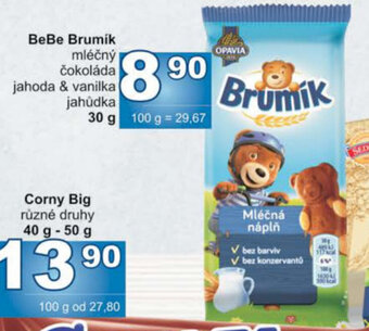 Jip BeBe Brumík mléčný čokoláda jahoda & vanilka nabídka
