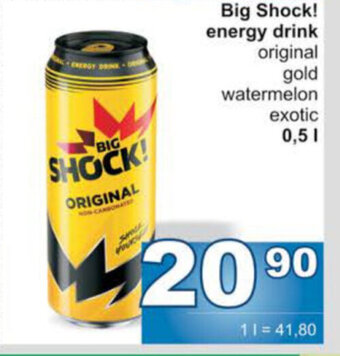 Jip Big Shock! energy drink nabídka