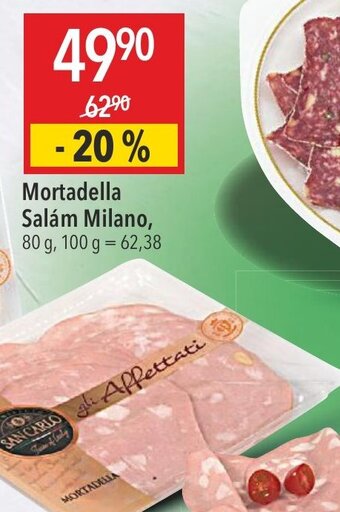 Globus Mortadella Salám Milano, nabídka