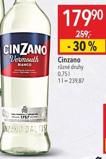 Globus CINZANO nabídka