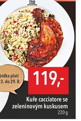 Globus Kuře cacciatore se zeleninovým kuskusem nabídka