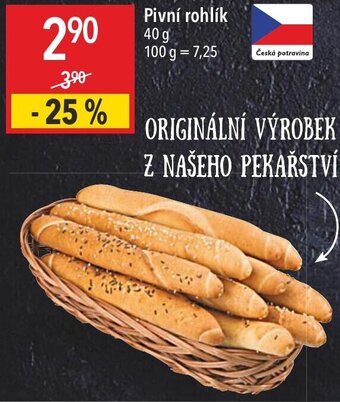 Globus Pivní rohlík 40 g nabídka