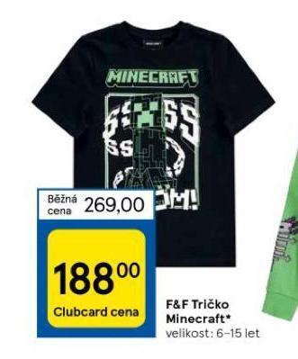 Tesco Tričko minecraft nabídka