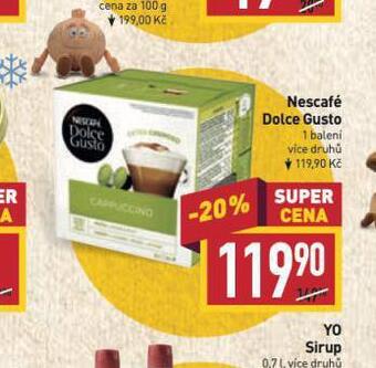 Billa Kávové kapsle dolce gusto nabídka