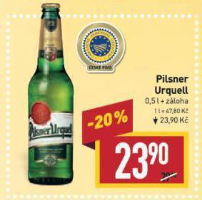 Billa Pivo pilsner urquell nabídka