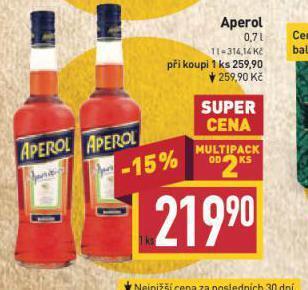 Billa Aperol nabídka