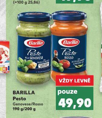 Kaufland Barilla pesto nabídka