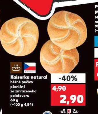 Kaufland Kaiserka natural nabídka