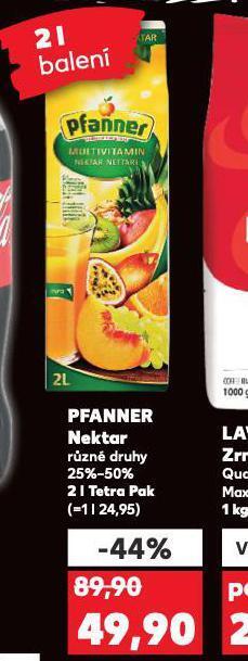 Kaufland Pfanner nektar nabídka