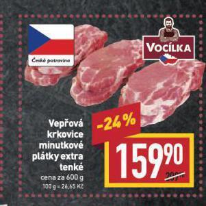 Billa Vepřová krkovice nabídka