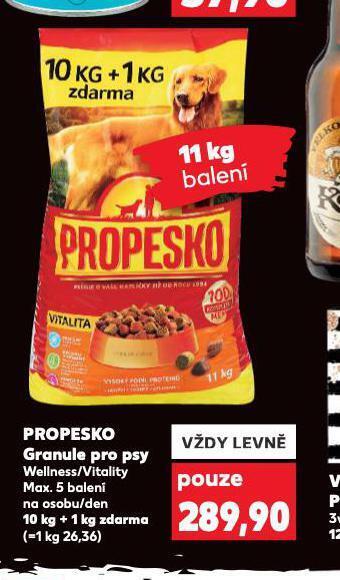 Kaufland Propesko granule pro psy nabídka
