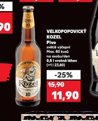Kaufland Pivo velkopopovický kozel 10 nabídka