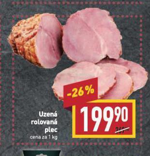 Billa Uzená rolovaná plec nabídka