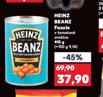 Kaufland Heinz beanz fazole nabídka