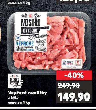 Kaufland Vepřové nudličky z kýty nabídka