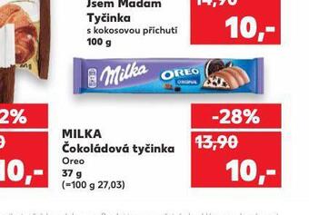 Kaufland Milka čokoládová tyčinka nabídka