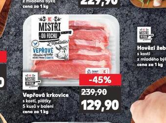 Kaufland Vepřová krkovice s kostí nabídka