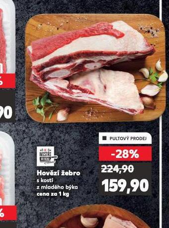 Kaufland Hovězí žebro s kostí nabídka
