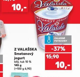 Kaufland Z valašska smetanový jogurt nabídka