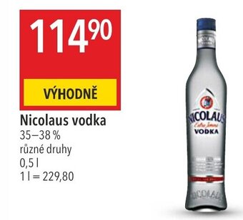Globus Nicolaus vodka nabídka