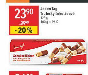 Globus Trubičky čokoládové nabídka