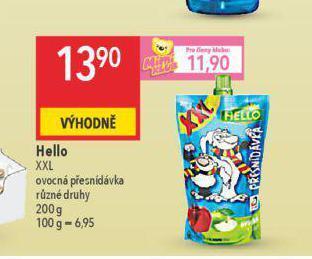 Globus Hello ovocná přesnídávka nabídka