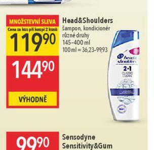 Globus Head & shoulders šampon nabídka