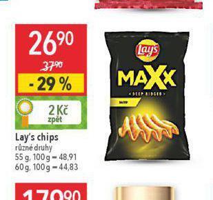 Globus Lay's chipsy nabídka