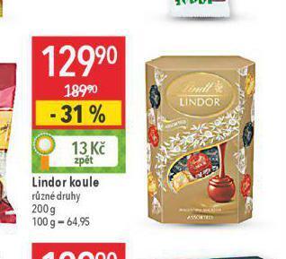 Globus Lindor koule nabídka