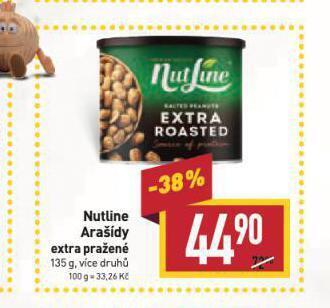 Billa Nutline arašídy nabídka