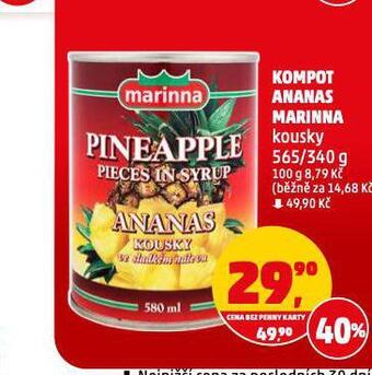 Penny Market Kompot ananas nabídka