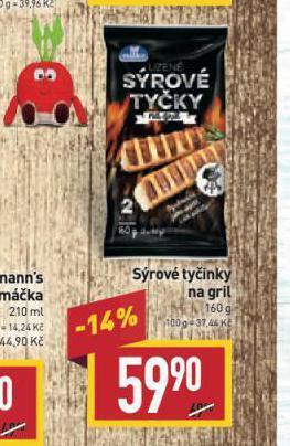 Billa Sýrové tyčinky na gril nabídka