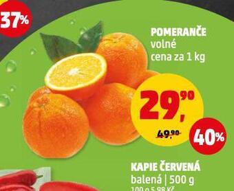Penny Market Pomeranče nabídka