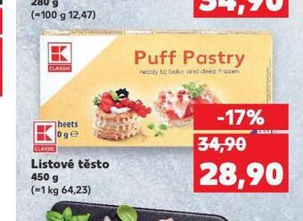 Kaufland Listové těsto nabídka