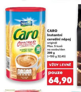 Kaufland Caro instantní cereální nápoj nabídka