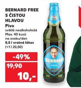 Kaufland Bernard free s čistou hlavou nabídka