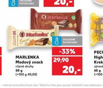 Kaufland Marlenka medový snack nabídka